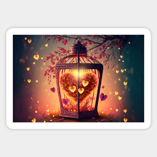 Love lantern Sticker by MorningPanda